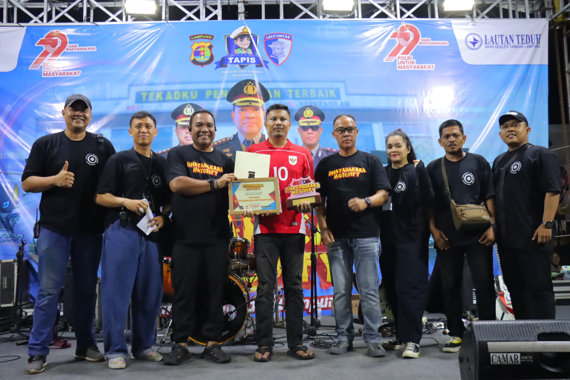 Puluhan Modifikator Ramaikan Bhayangkara Motodify di Polresta Bandar Lampung