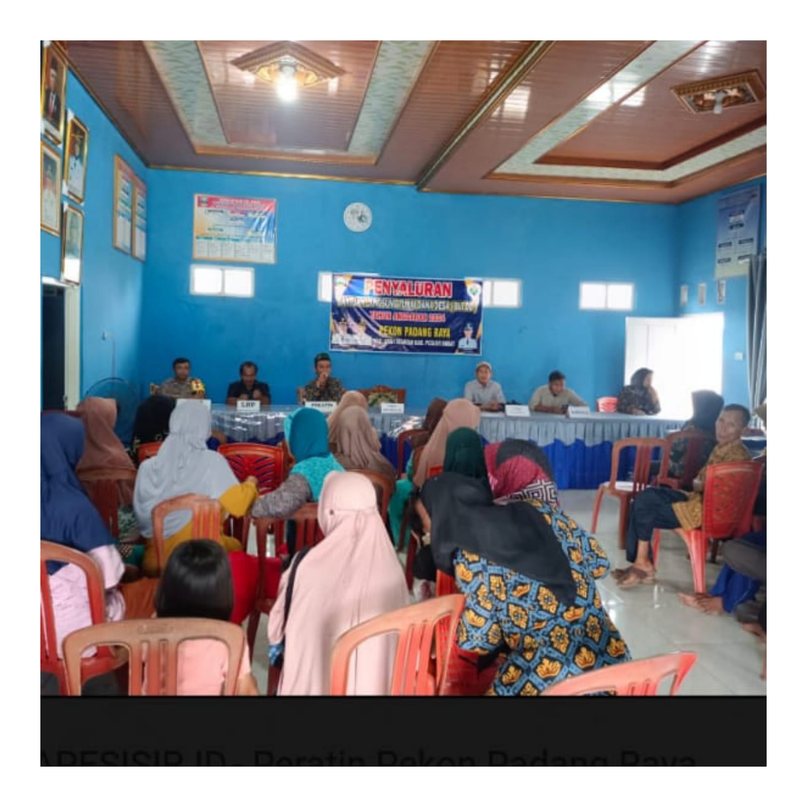 Pemerintah Pekon Padang Raya Realisasi BLT-DD Tahap I Kepada 19 KPM