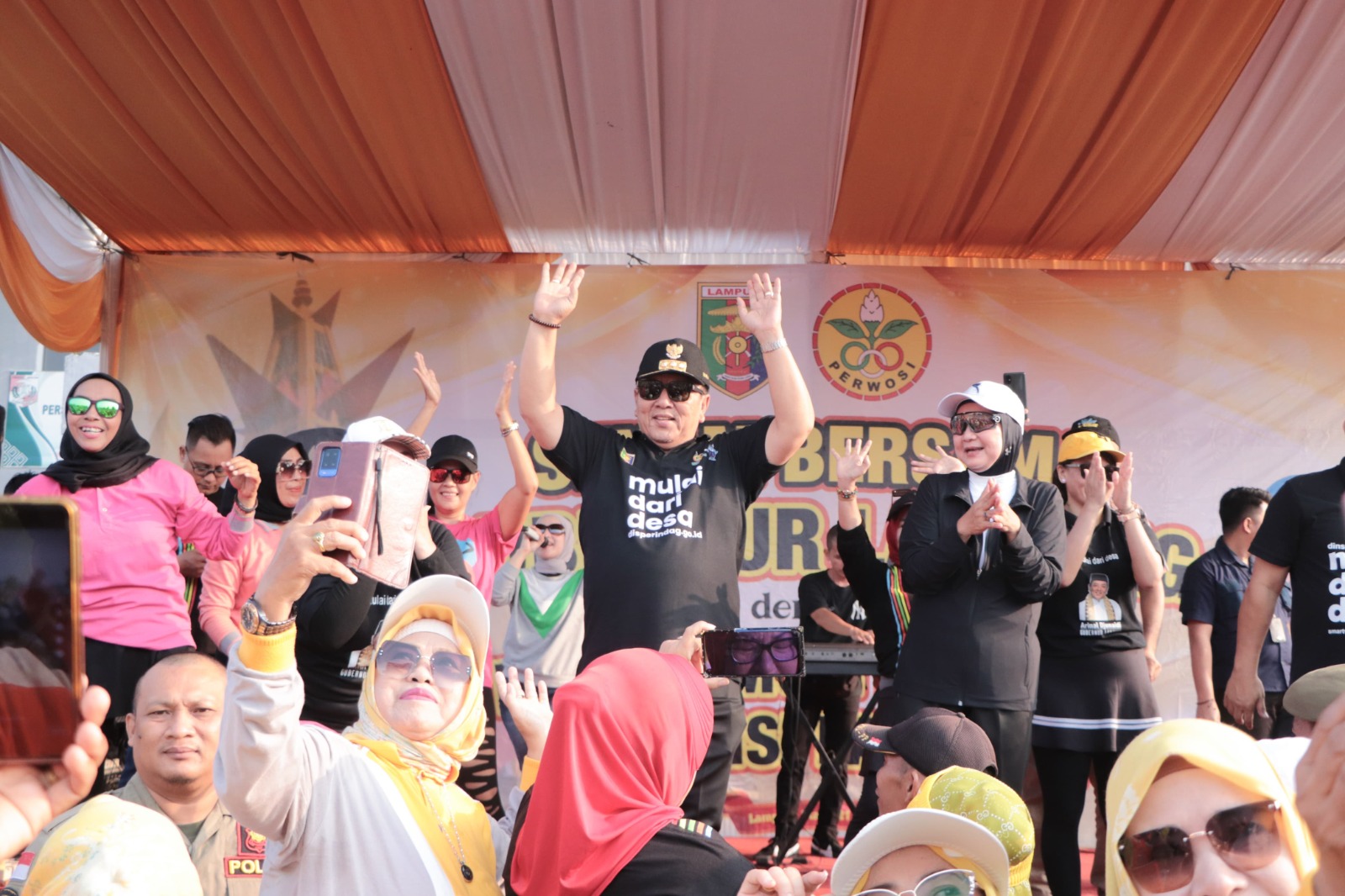 Gubernur Arinal Djunaidi Gelar Senam Bersama Masyarakat Lampung Utara