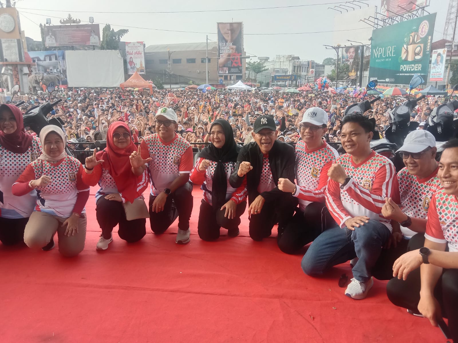 Jalan Sehat HUT Pemkot Bandarlampung Ke-342 di Hadiri Ribuan Masyarakat