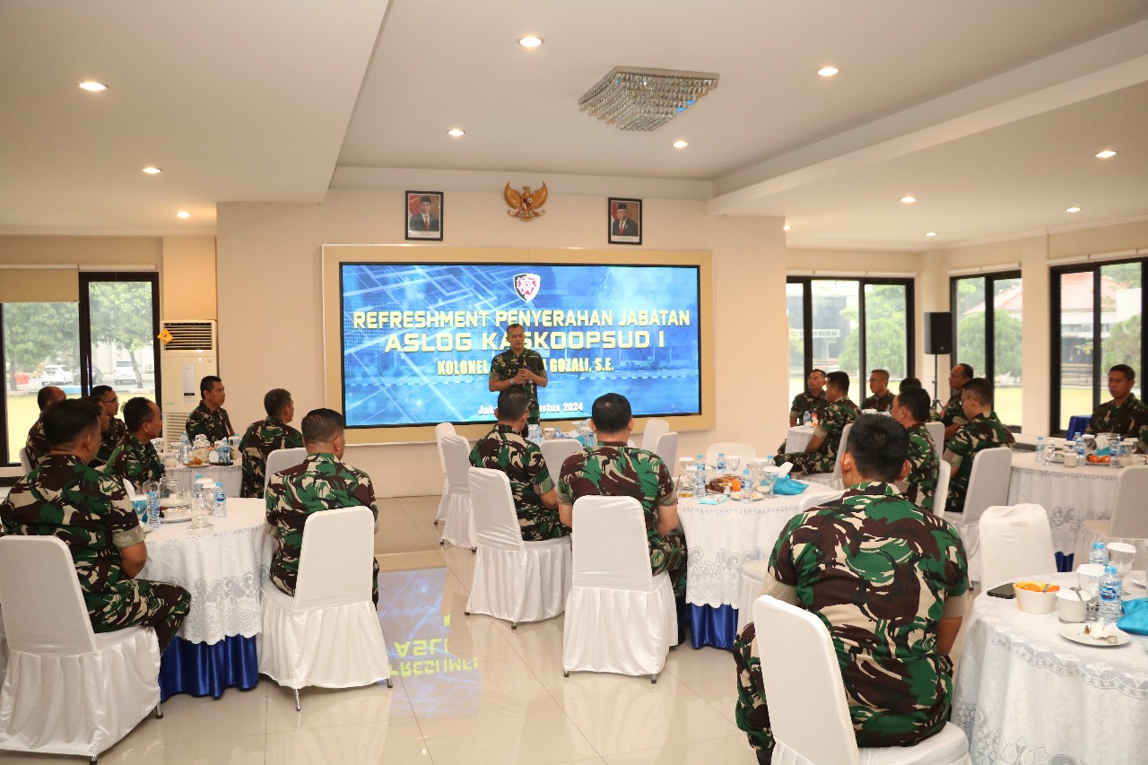 Pangkoopsud I Terima Penyerahan Jabatan, Kolonel Tek Iman Gozali Berpindah Tugas