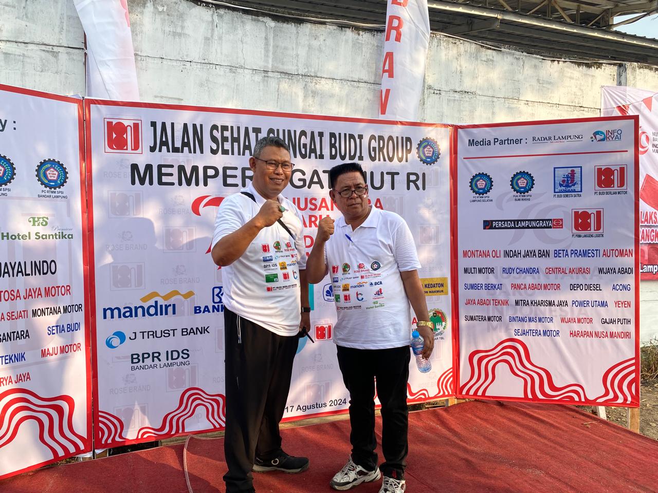 Ribuan Pekerja Sungai Budi Group Meriahkan Jalan Sehat HUT RI ke 79