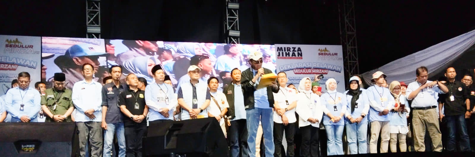 Ribuan Simpatisan Deklarasi Dukungan untuk RMD-Jihan dan Eva-Dedi Amarullah