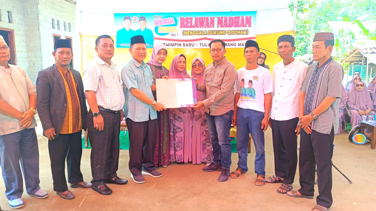 Qudrotul-Hankam Kantongi Dukungan Penuh Relawan Madham Menggala