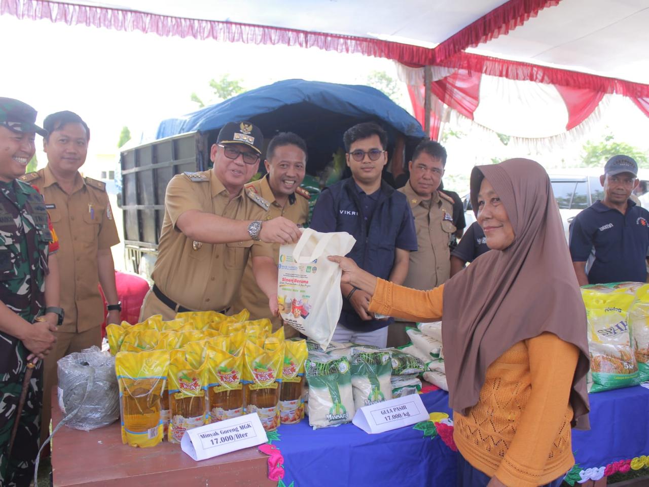 Gerakan Pangan Murah Berlangsung Meriah di Tulang Bawang