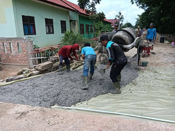 Desa Simpang Mesuji Sukses Bangun Infrastruktur Jalan