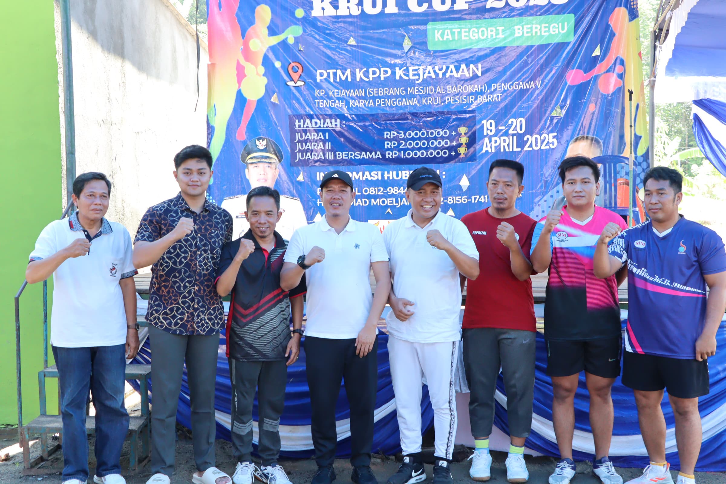 Bupati Dedi Irawan Resmikan Turnamen Tenis Meja Krui CUP 2025 di Karya Penggawa