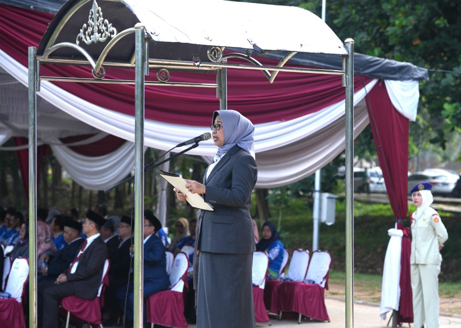 Rektor Unila Pimpin Upacara Hari Lahir Pancasila