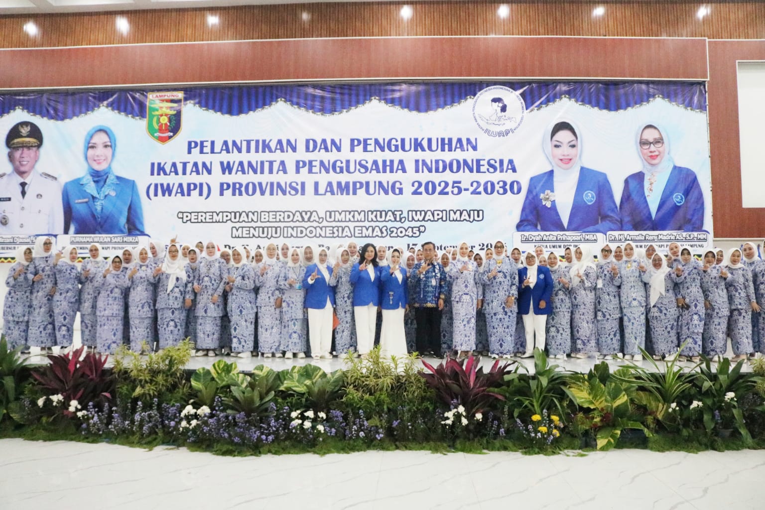 Dr Armalia Reny Terpilih Kembali Jadi Ketua IWAPI Lampung