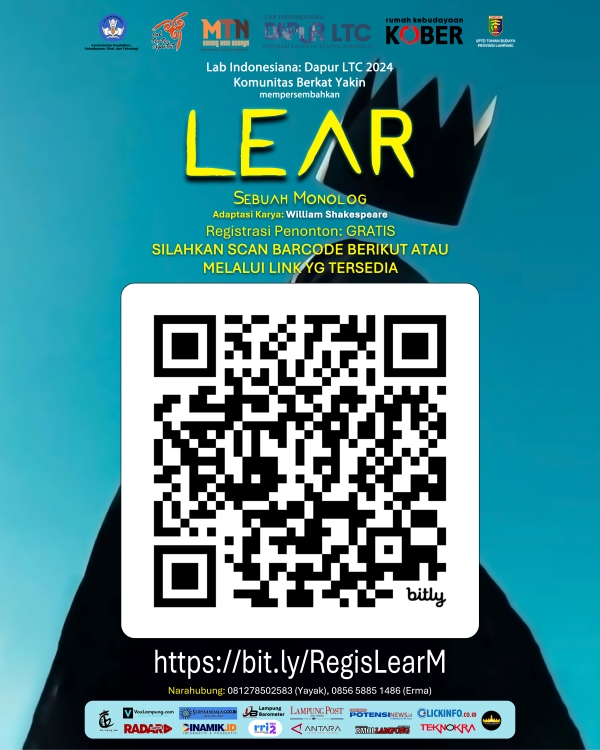 Monolog Lear: Refleksi Kekuasaan dan Kemanusiaan di Taman Budaya Lampung