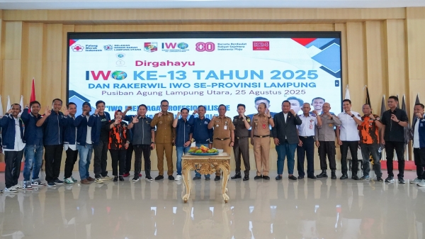 Dukung Pers Profesional, Pemprov Lampung Gandeng IWO Perangi Berita Bohong