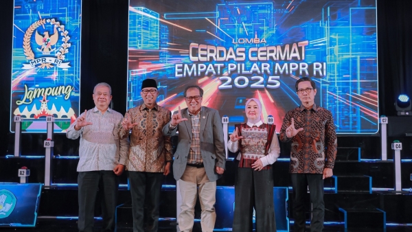 Gubernur Lampung Dukung MPR RI Tanamkan Nilai Kebangsaan Lewat Lomba 4 Pilar