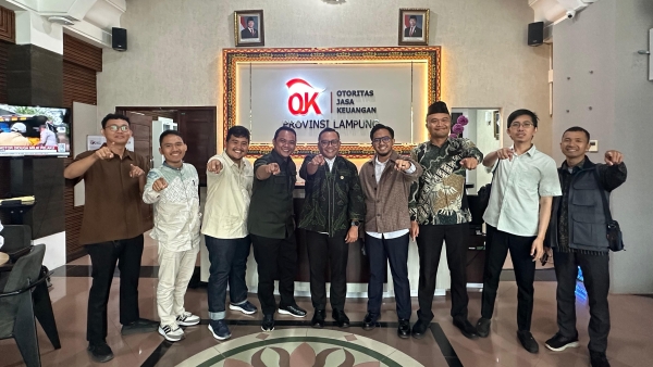 HIPMI Syariah Lampung Jalin Sinergi dengan OJK untuk Perkuat Ekosistem Ekonomi Syariah Daerah