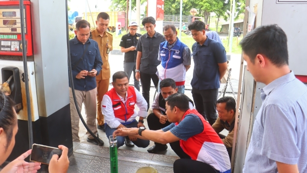 Antisipasi Kecurangan, Polres Probolinggo Kota Gandeng Pertamina Sidak SPBU