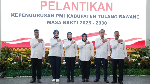 Dilantik, Pengurus PMI 8 Kabupaten Diingatkan Jaga Netralitas dan Prinsip Kemanusiaan