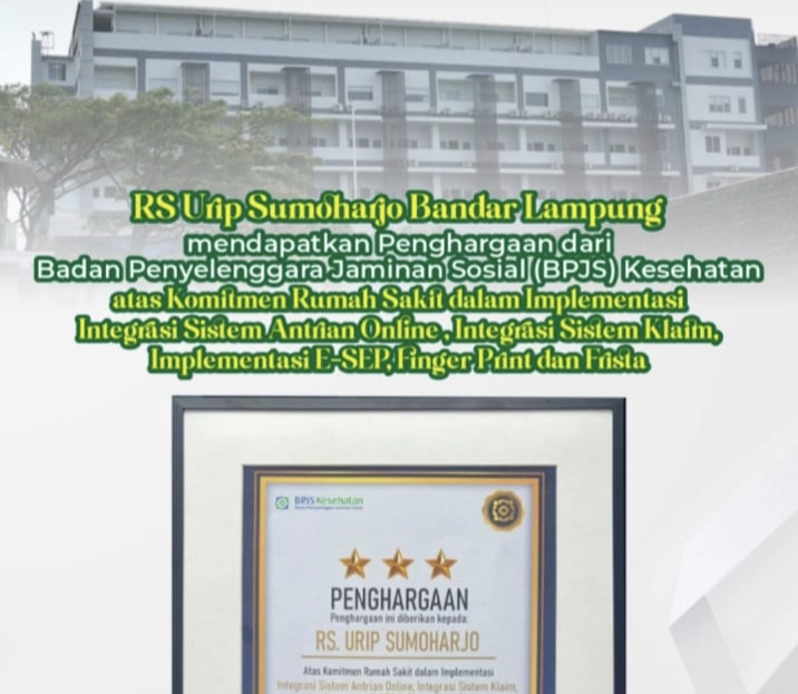 Pelayanan JKN Makin Cepat dan Tertib, RS Urip Sumoharjo Raih Apresiasi BPJS Kesehatan
